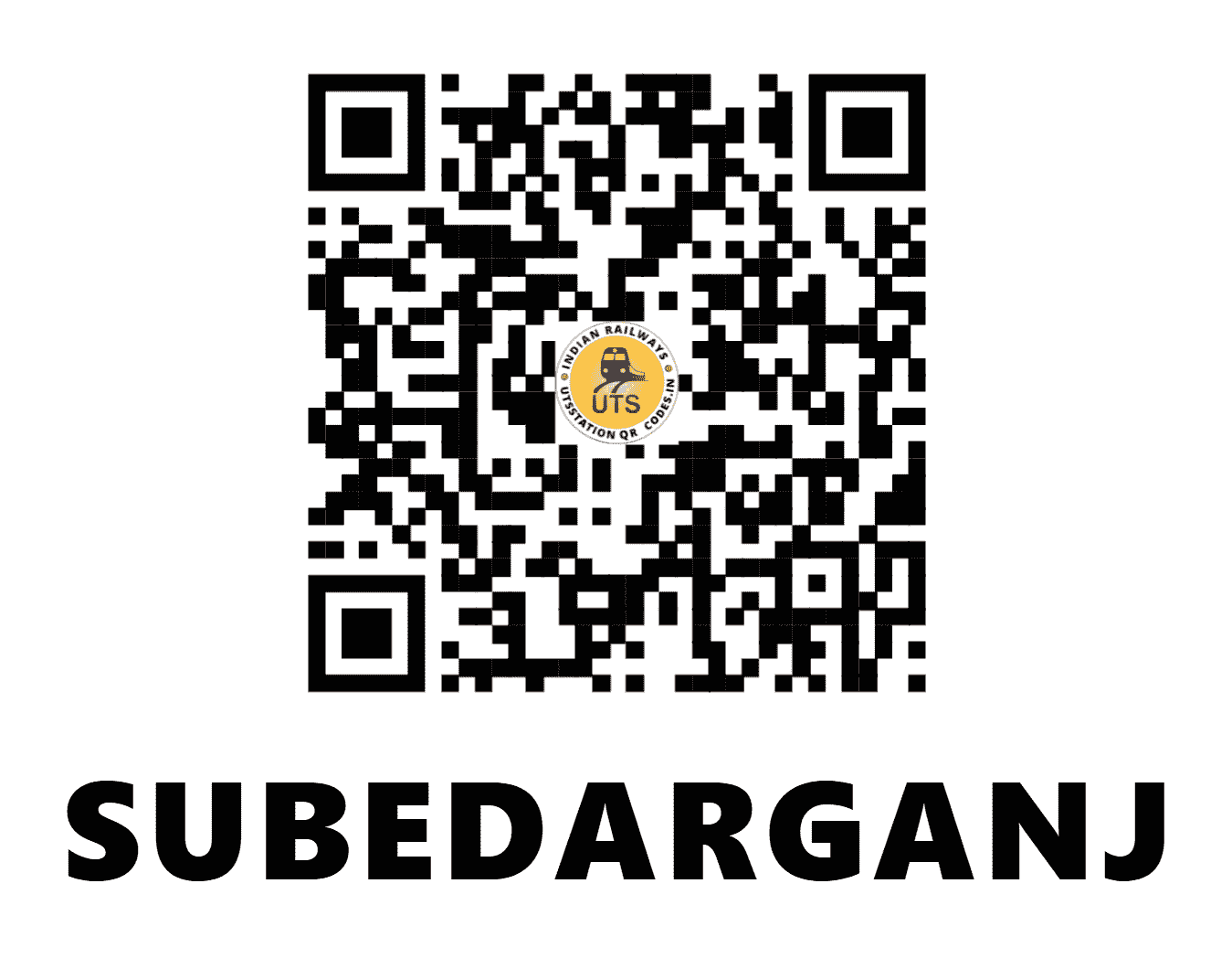UTS QR Code for SUBEDARGANJ - SFG (NC - UTTAR PRADESH)